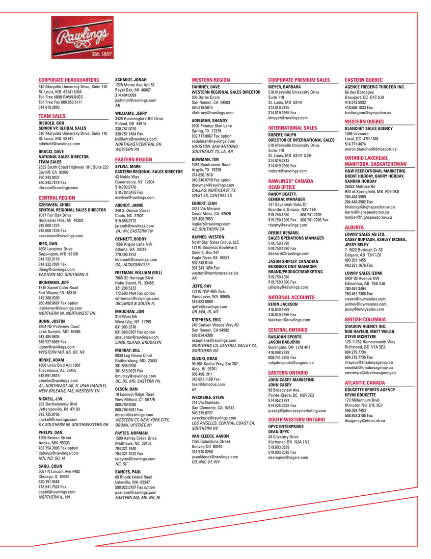 Johnny Mac S Sporting Goods 2018 Rawlings Catalog Page 242 243