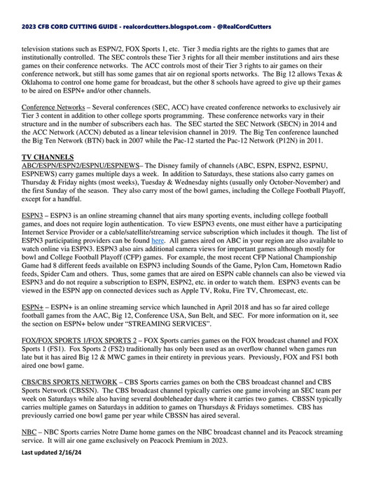 My publications - 2023 CFB Cord Cutting Guide (current) - Page 2 ...