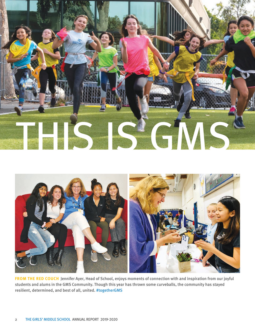 The Girls Middle School Gms Annual Report Page 2 3 Created With Publitas Com