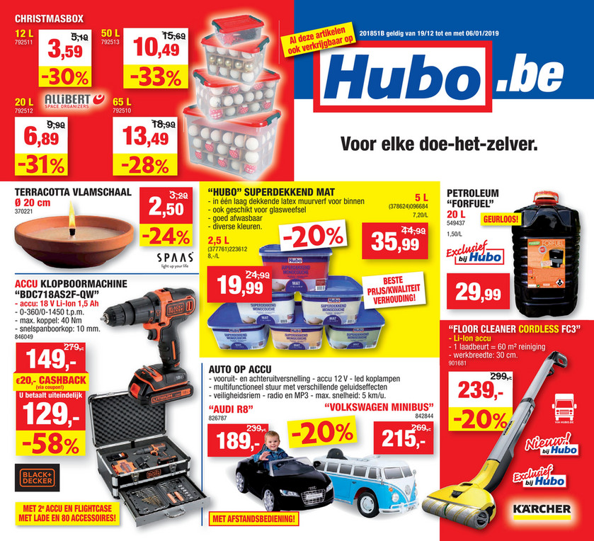 Hubo folder van 19/12/2018 tot 06/01/2019 - Weekpromoties 51