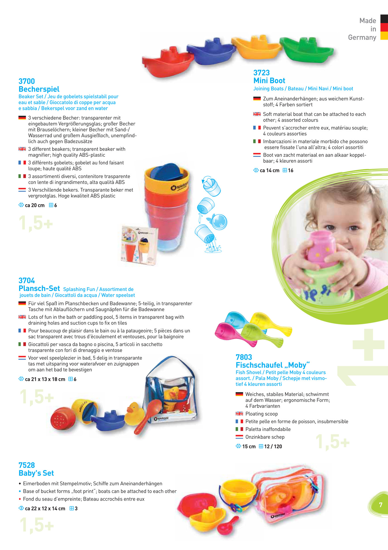 Spielstabil Set de gobelets empilables pastel 5 pièces