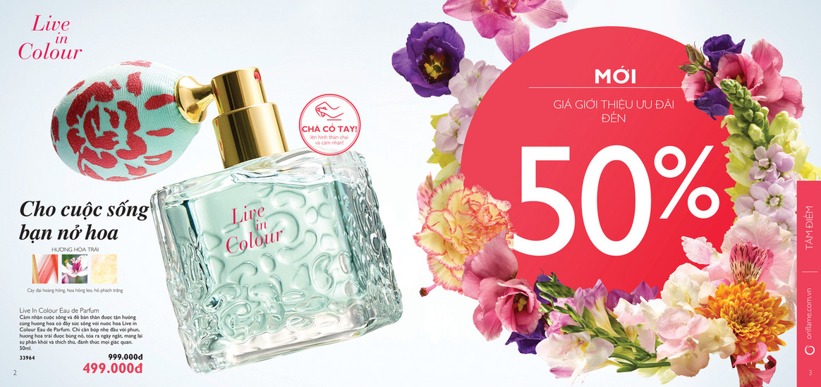 live in colour eau de parfum oriflame