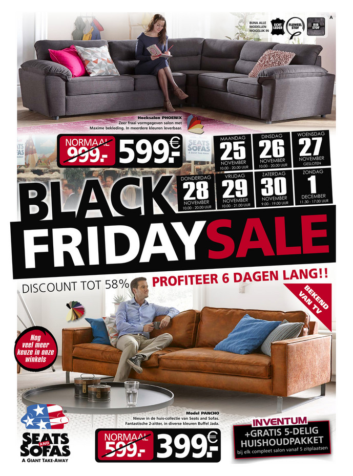 Seats and Sofas folder van 25/11/2019 tot 01/12/2019 - Weekpromoties 48