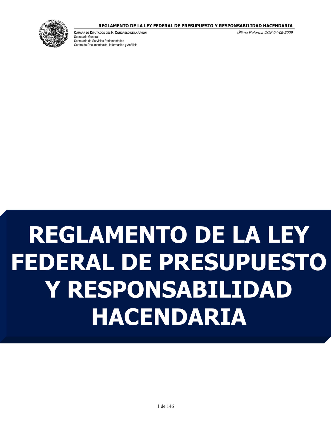 Reintegrofone - Reglamento De La Ley Federal De Presupuesto Y ...