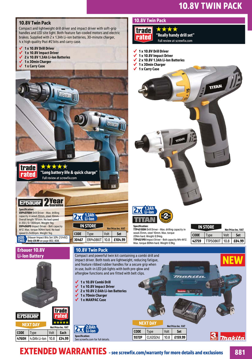 Screwfix Twin Pack Deals, 52% OFF | www 