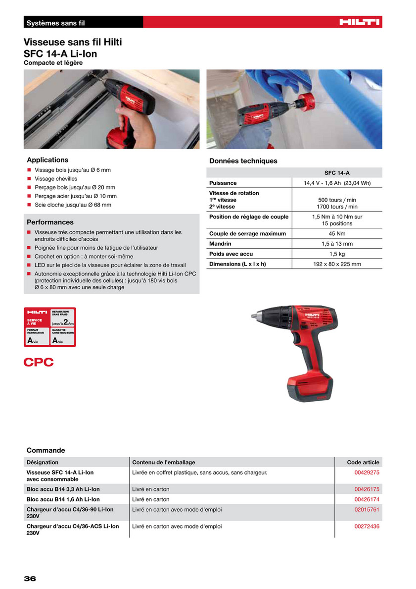 Visseuses-perceuses sans fil - Hilti Maroc