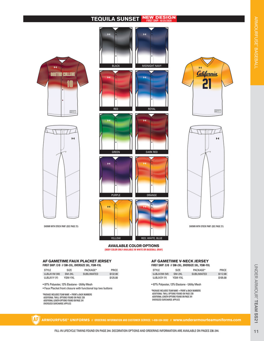 Under Armour Baseball Uniforms SS21 - Page 6-7