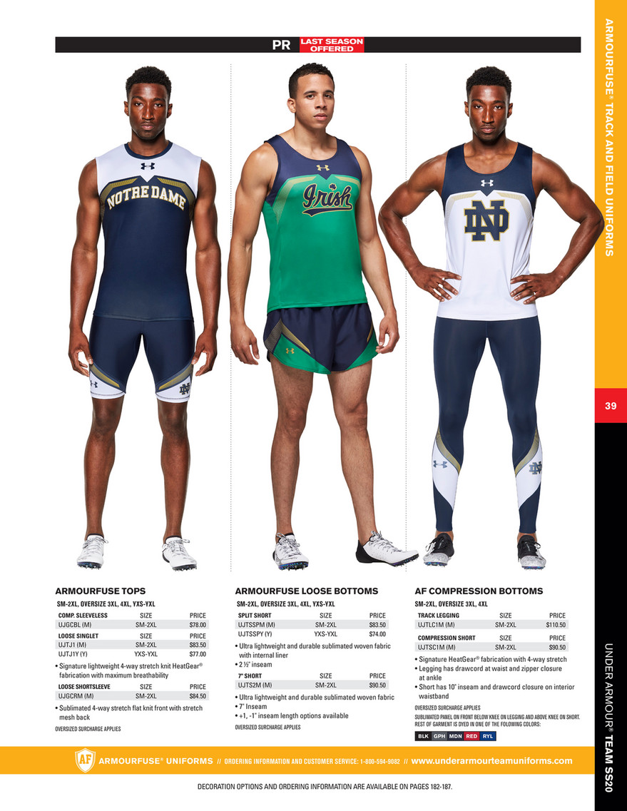 under armour track and field
