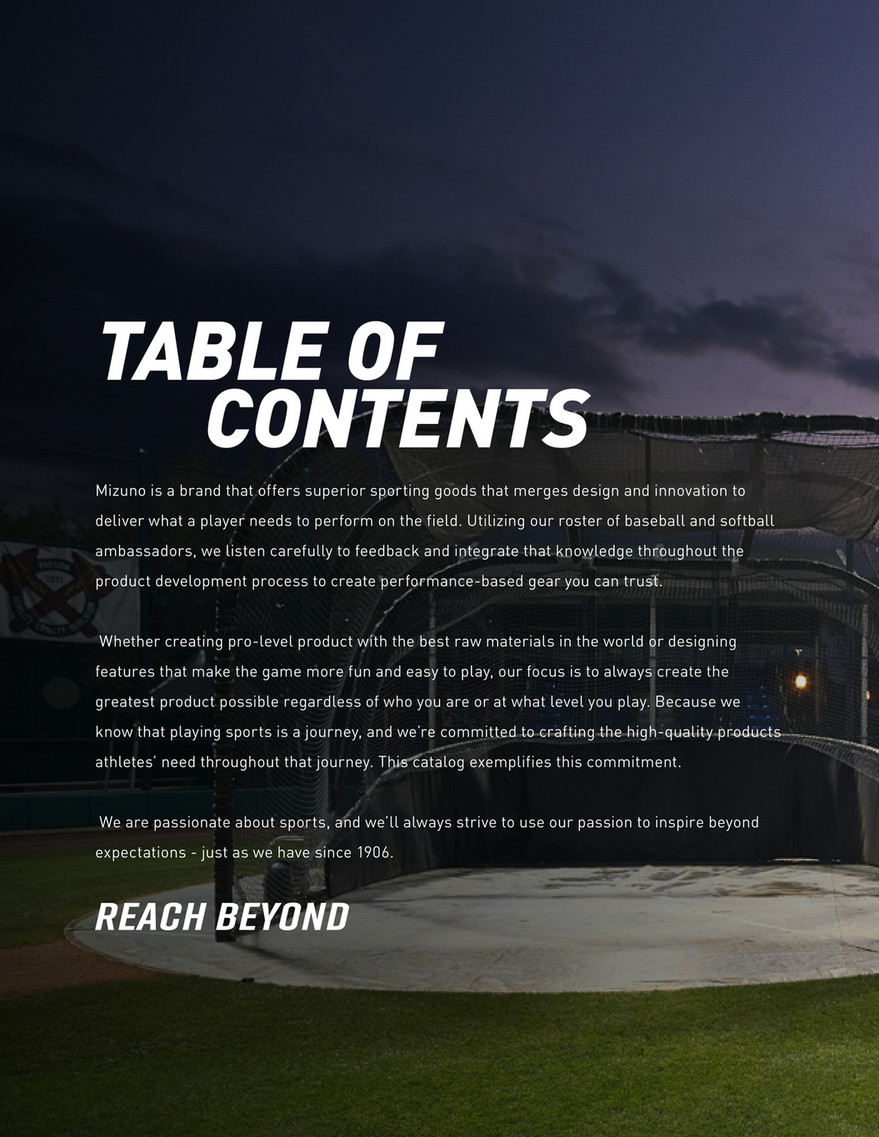 superior sporting goods on Kahunaverse Sports Group 2020 Mizuno Diamond Catalog Page 1