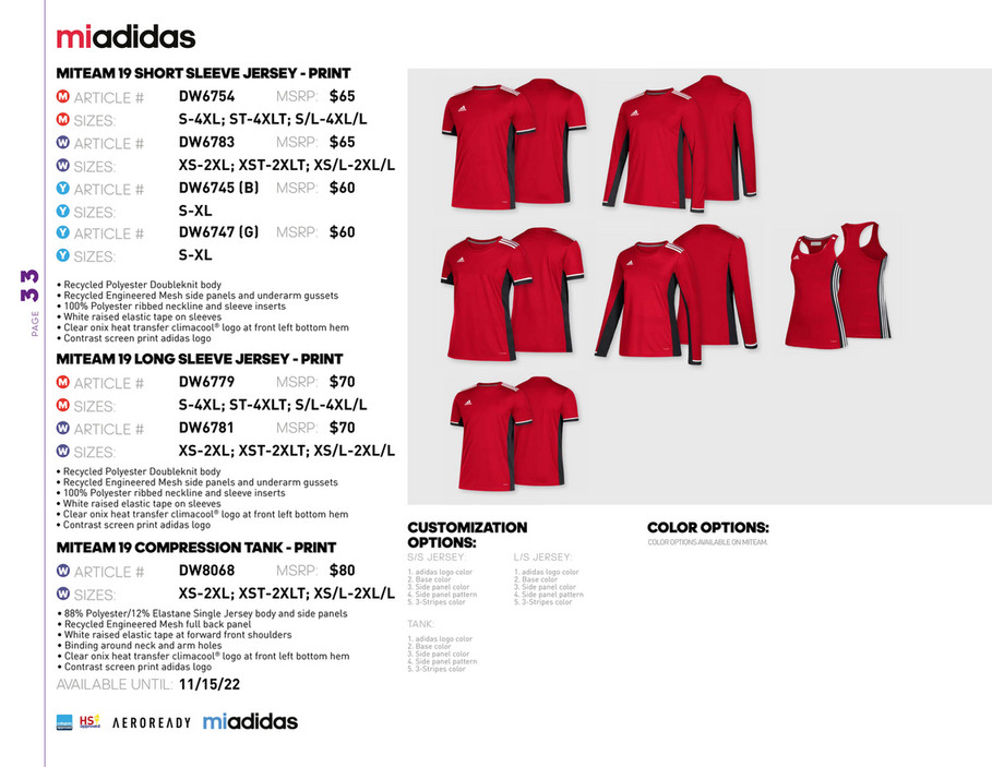 Miteam adidas outlet soccer