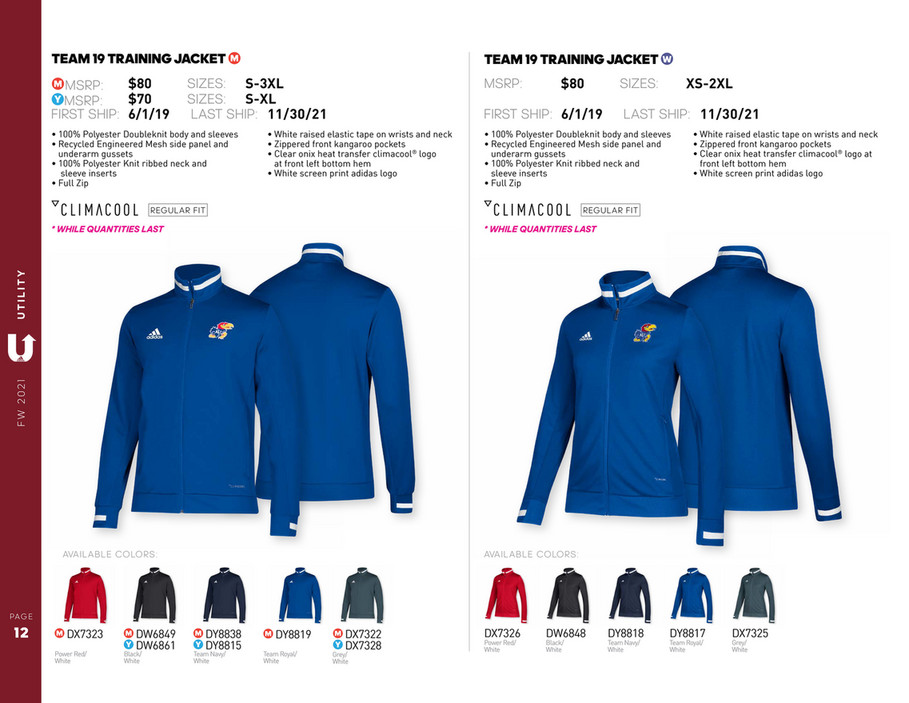 ONETeam Sports Group - adidas Fall/Winter 2021 Team