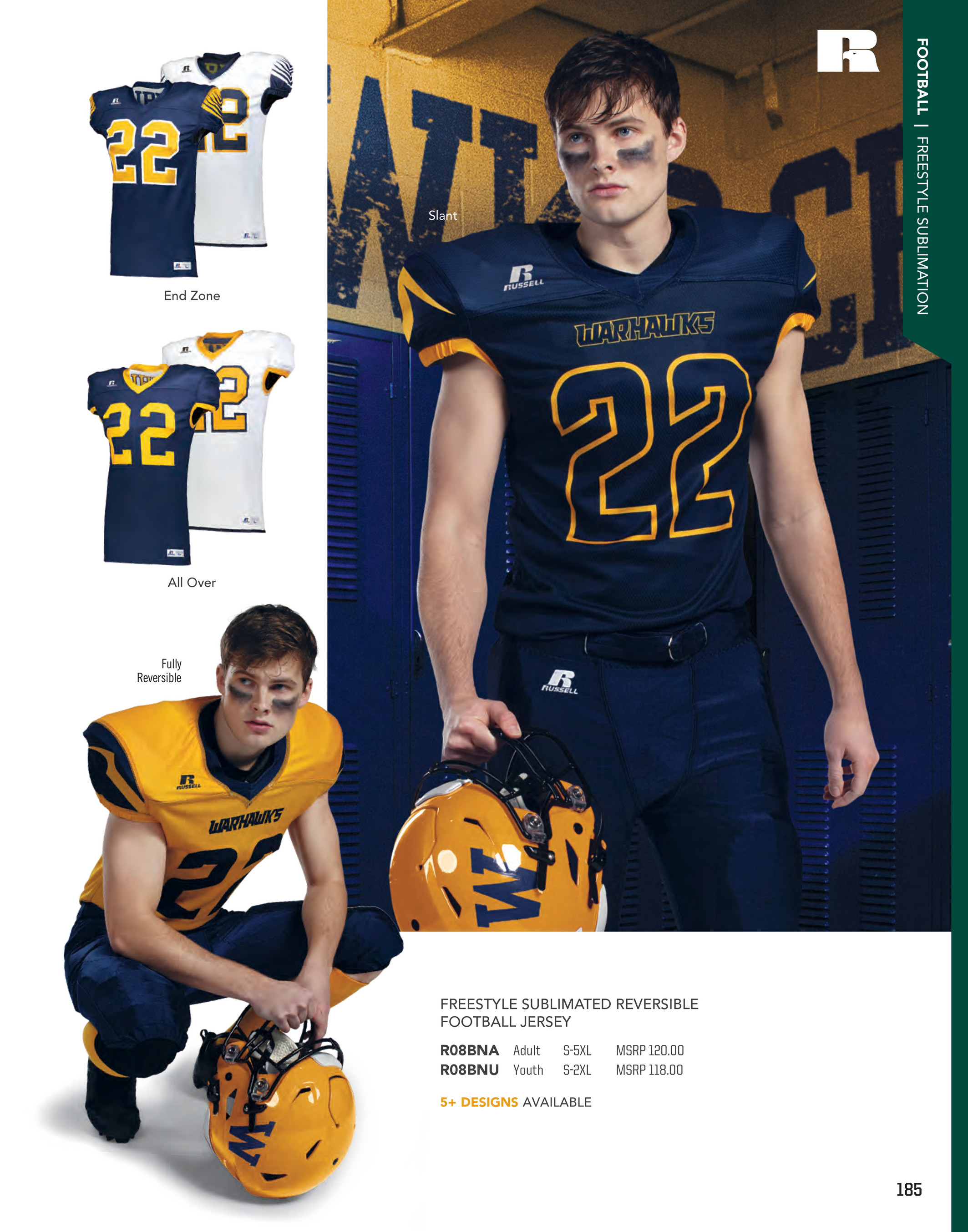 Russell Sublimated Reversible FB Jersey