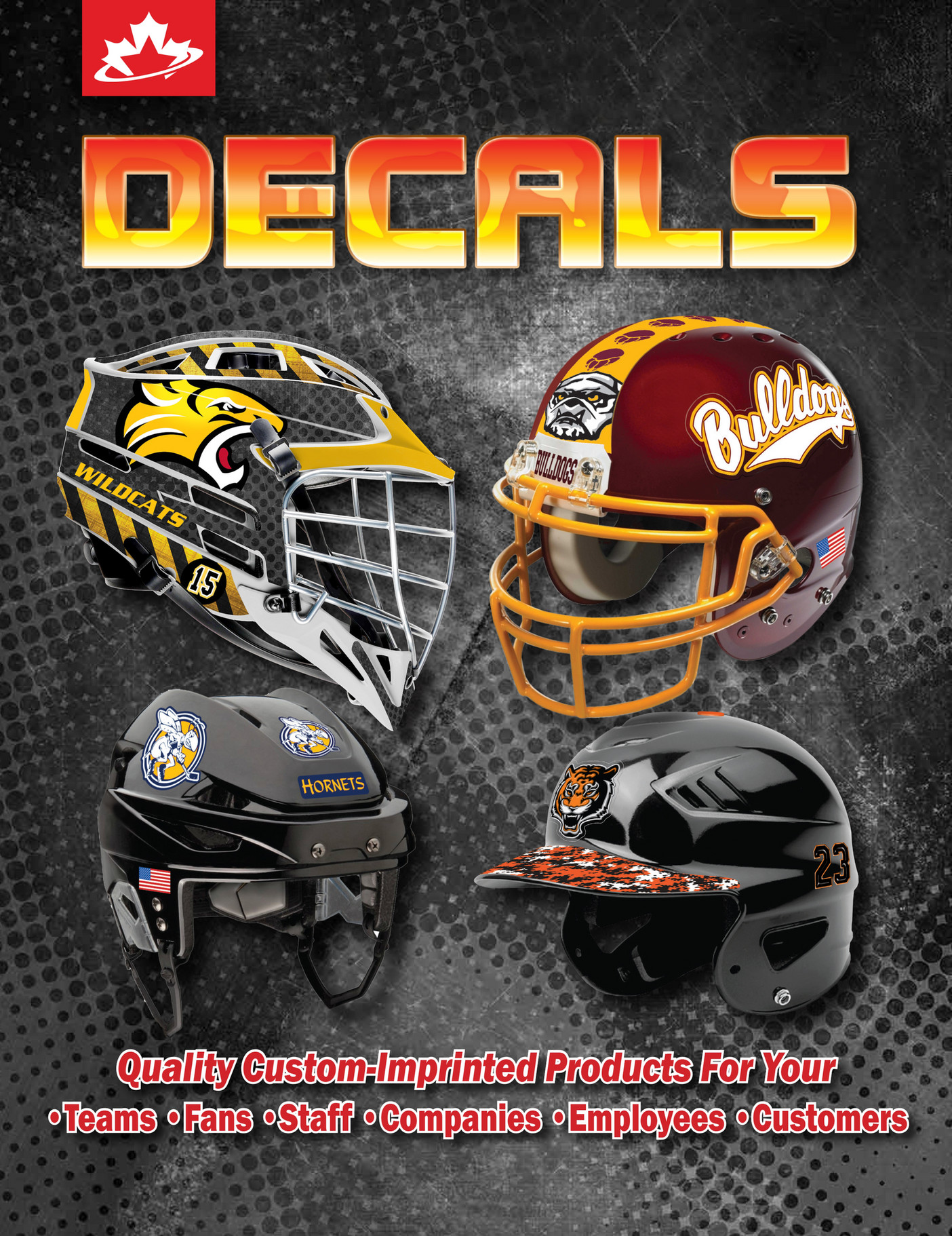 Sports Group Kahunaverse Sports Football Helmet Decals 2022