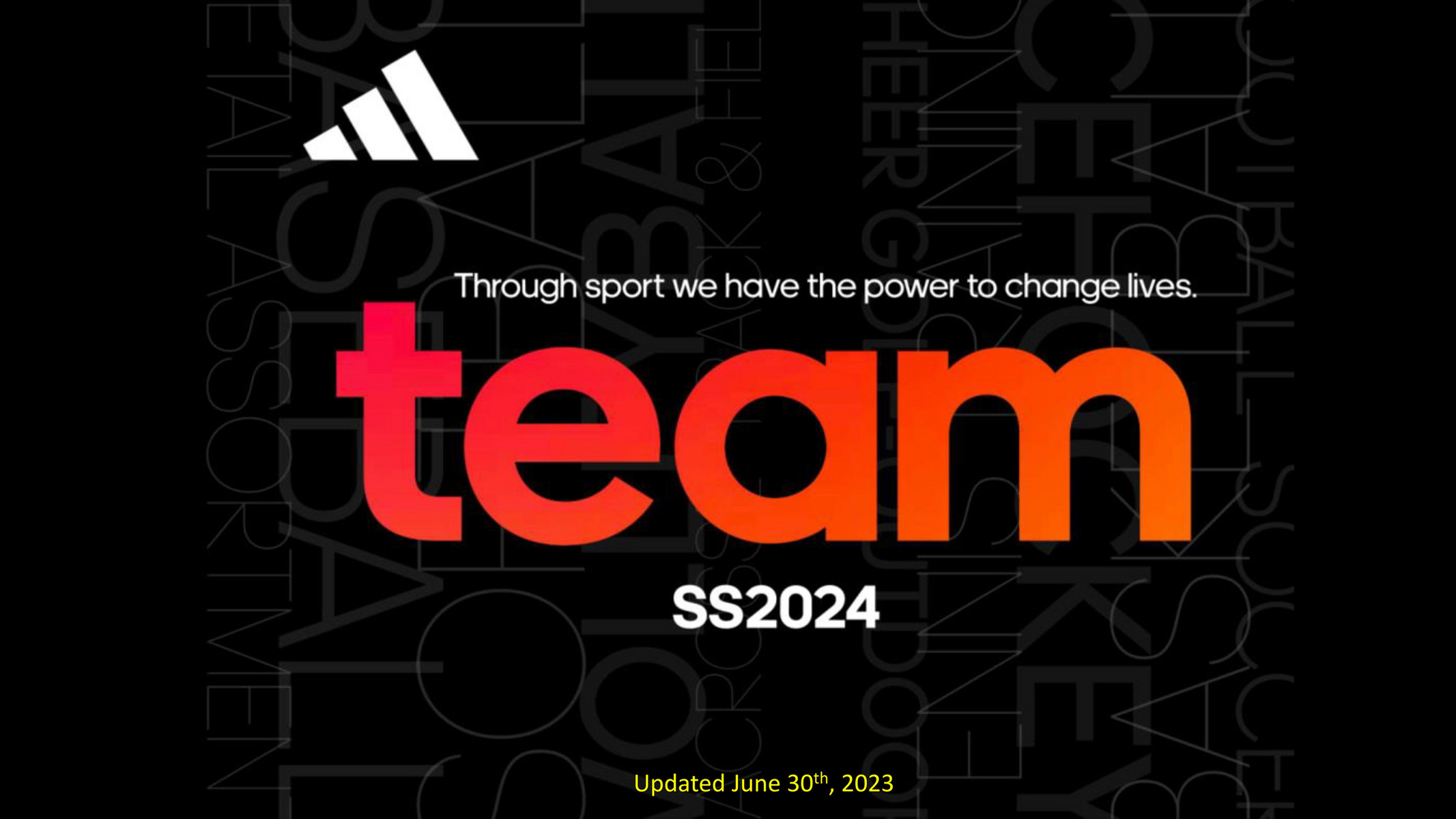 ONETeam Sports Group - SS24 Team Inline Catalogue - Page 1