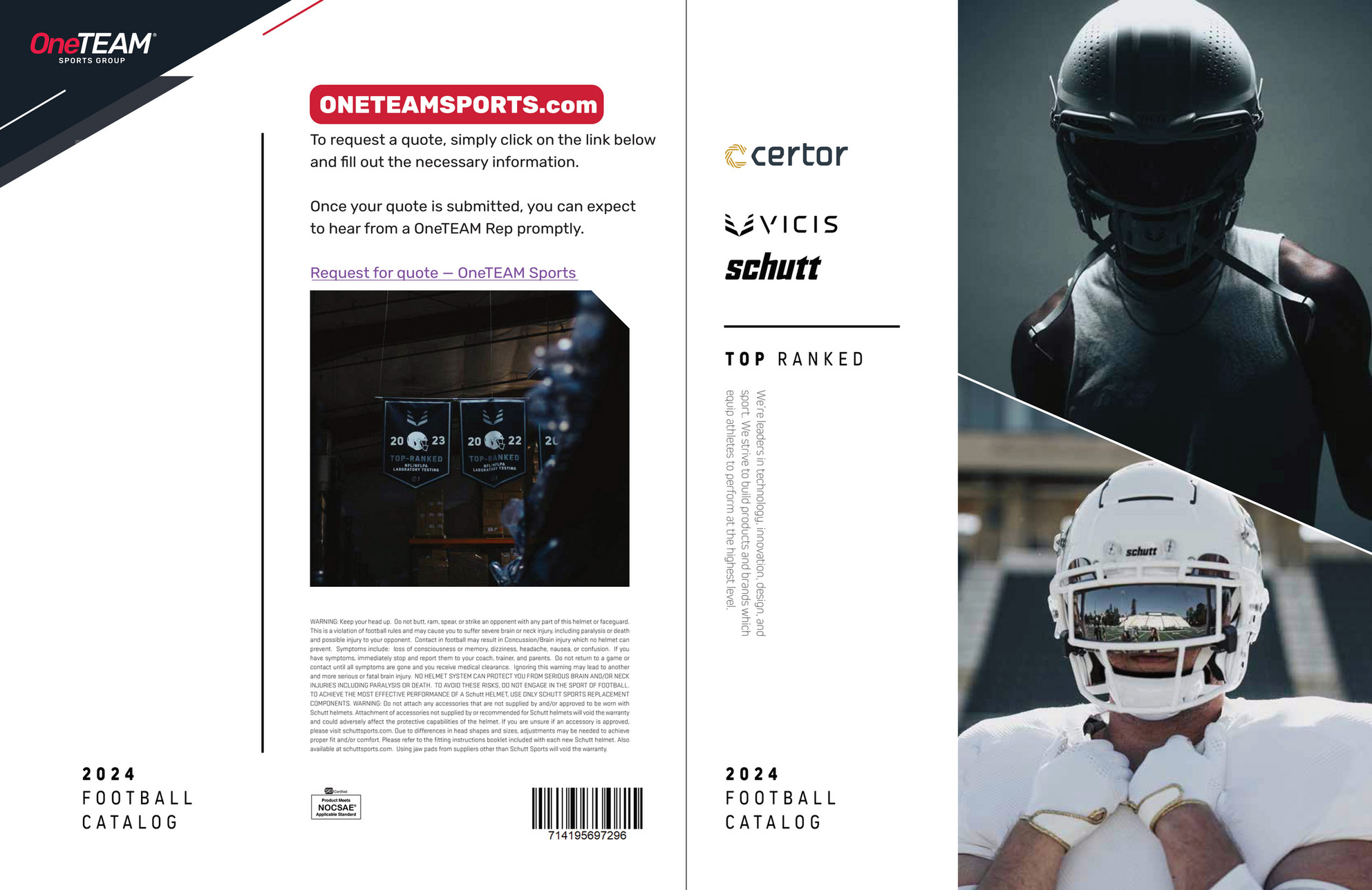 Sports Group 2024 Football Catalog Page 1