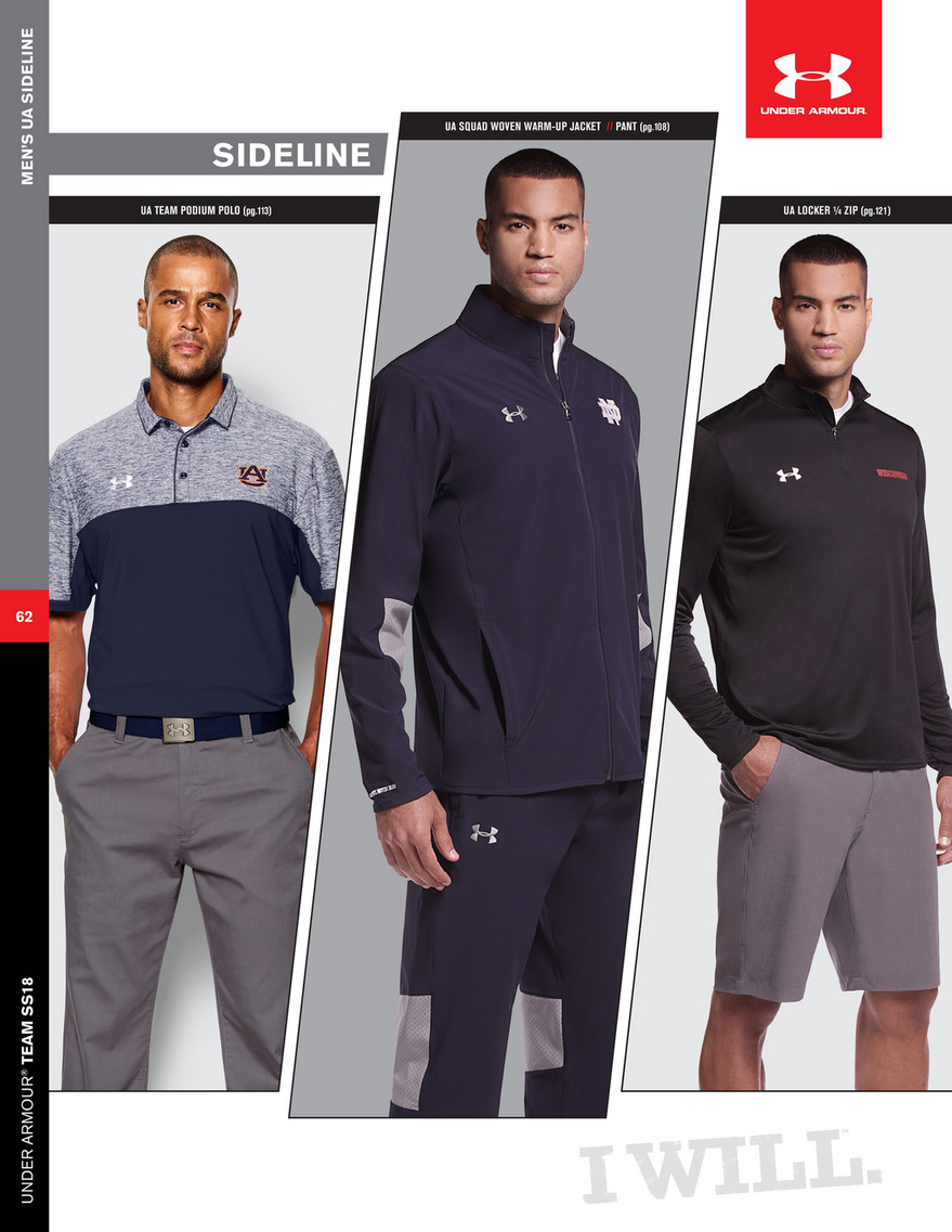 under armour team podium polo