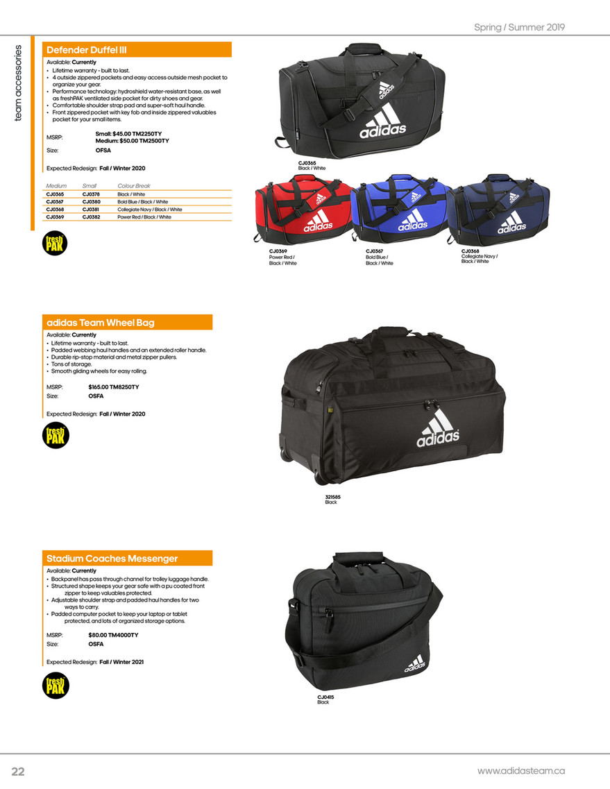 adidas roller bag