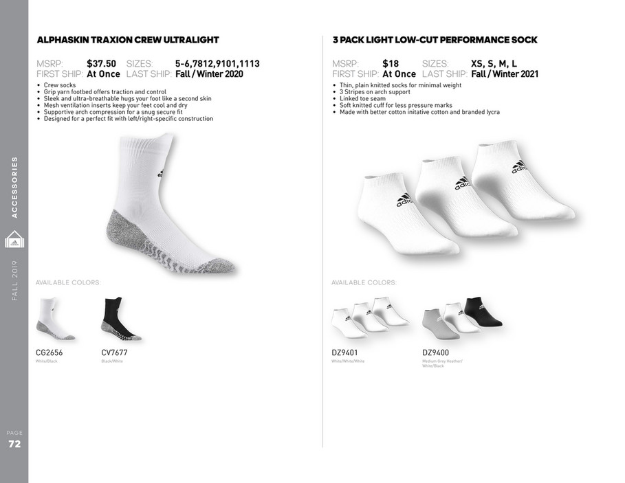 reebok sock size 9101