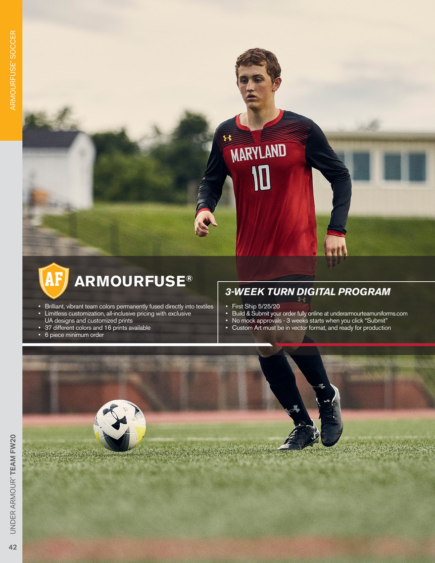 under armour soccer catalog