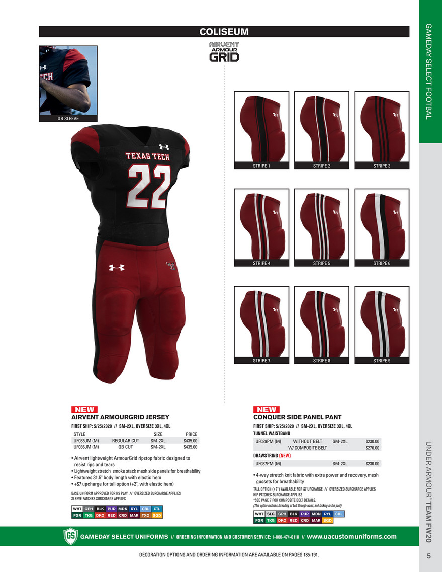 under armour 7 on 7 uniforms