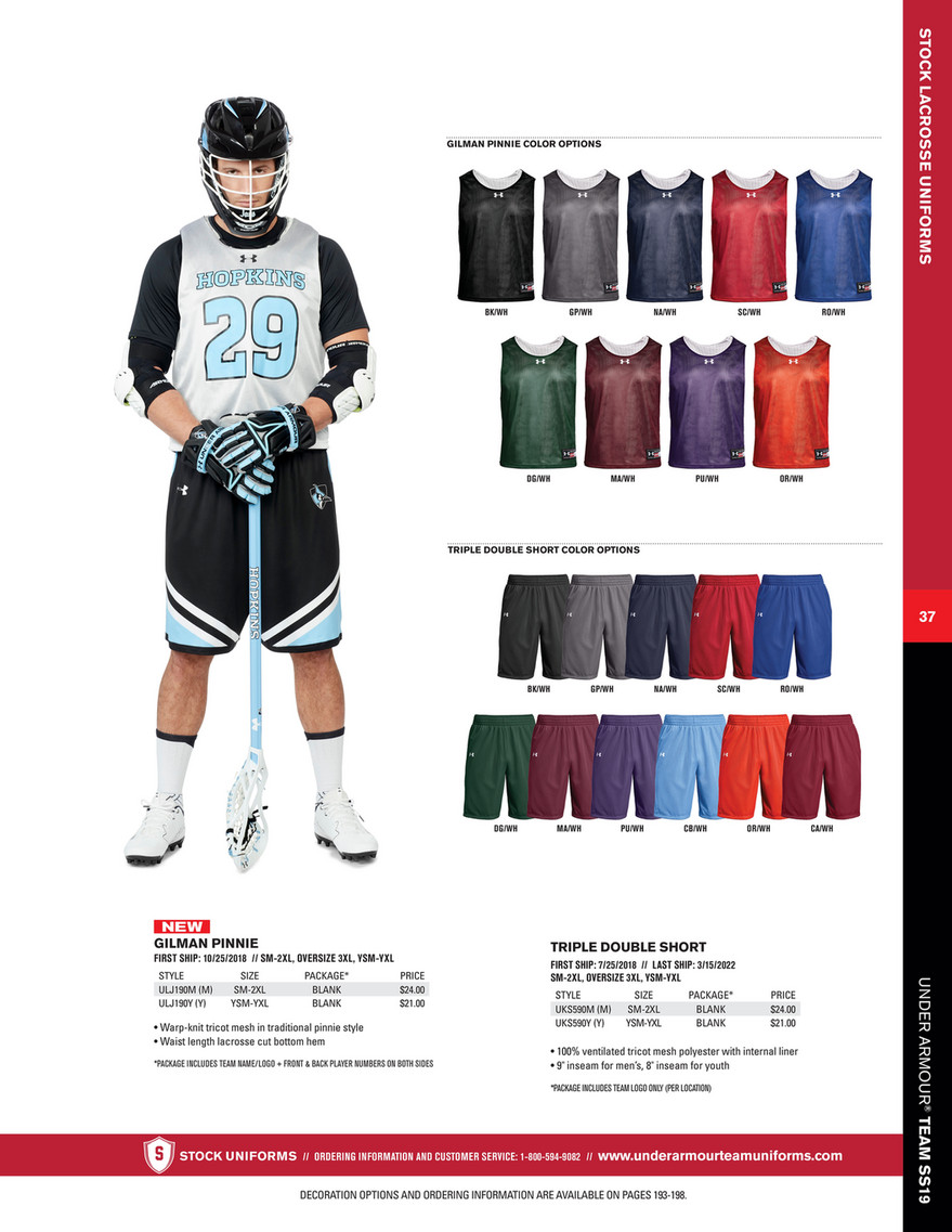 under armour team triple double shorts