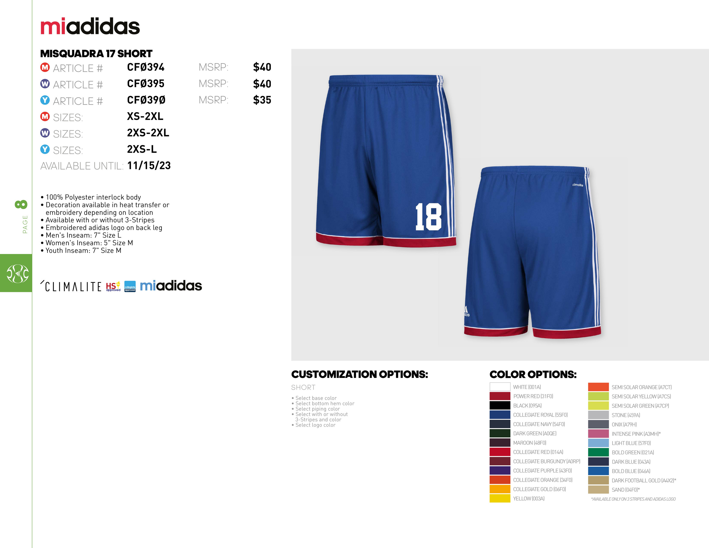 Adidas Miteam Soccer Catalogue Page 1