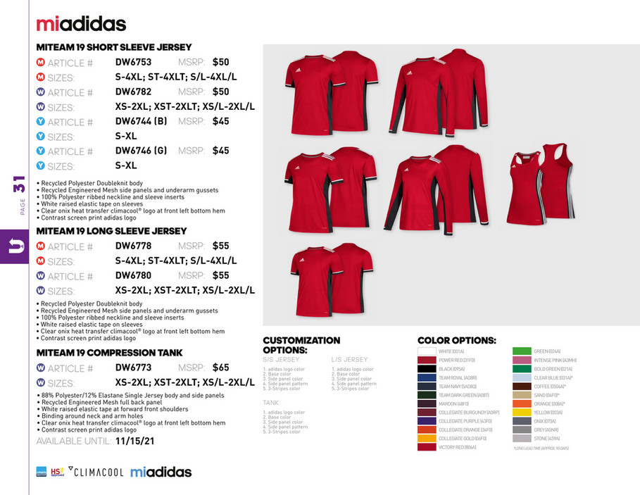 Adidas Miteam Utility Catalogue Page 2 3