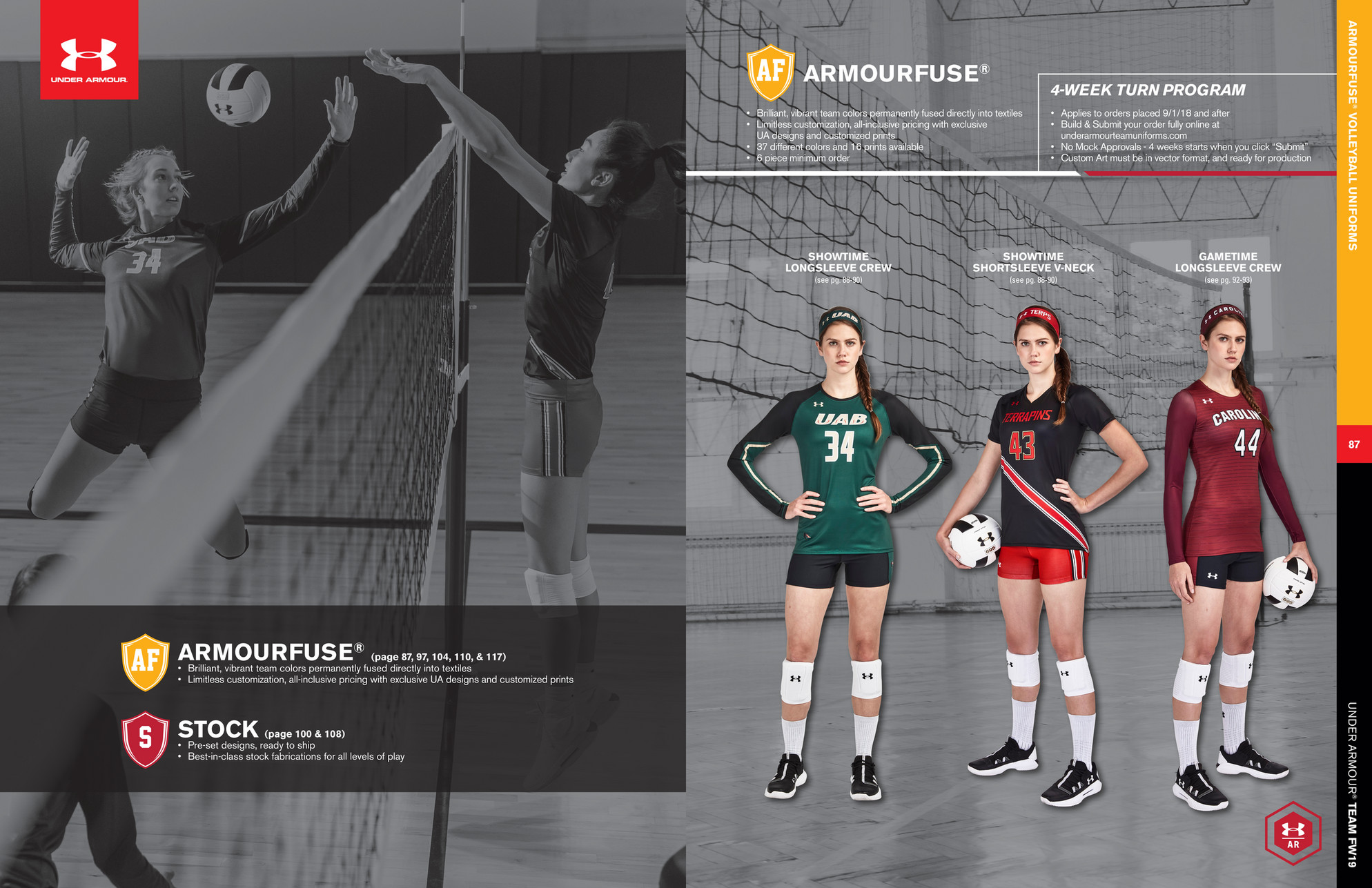 Sports Group Under Armour FW19 Women's Volleyball Uniforms Page 1