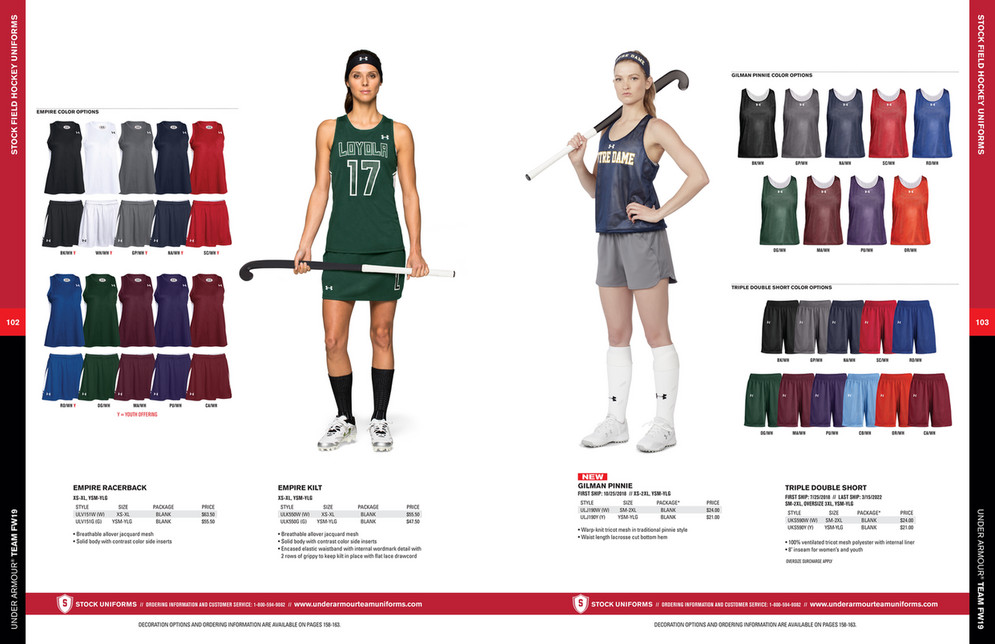 ONETeam Sports Group - Under Aarmour FW19 Field Hockey Uniforms