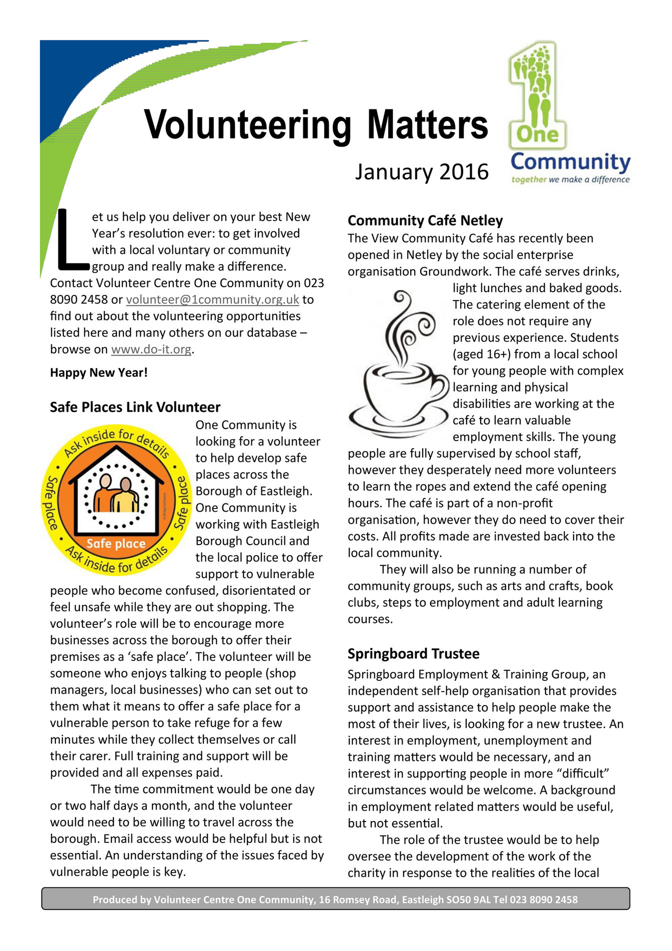 My publications - Volunteering Matters January 2016 - Page 1 - Created ...