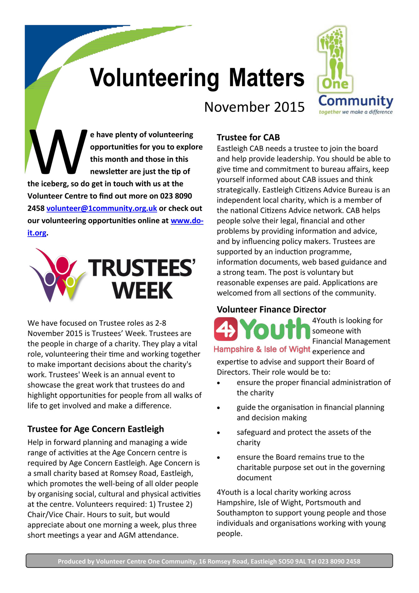 My publications - Volunteering Matters November 2015 - Page 1 - Created ...