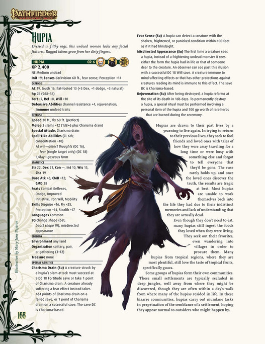 Hupia Rapter My publications - Pathfinder--Bestiary-6 - Page 168-169 - Created with ...