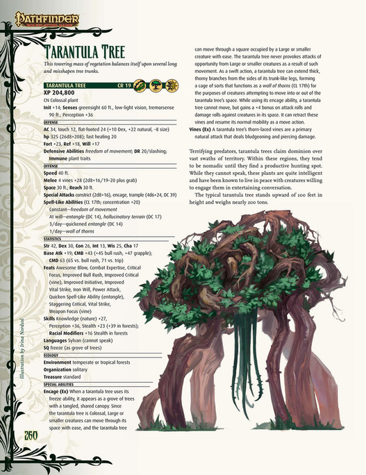 Tree Ranger Pathfinder My publications - Pathfinder--Bestiary-6 - Page 262-263 - Created with ...