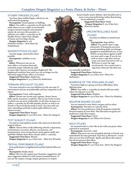 My publications CompleteDragonMagazine35FeatsFlaws Page 118