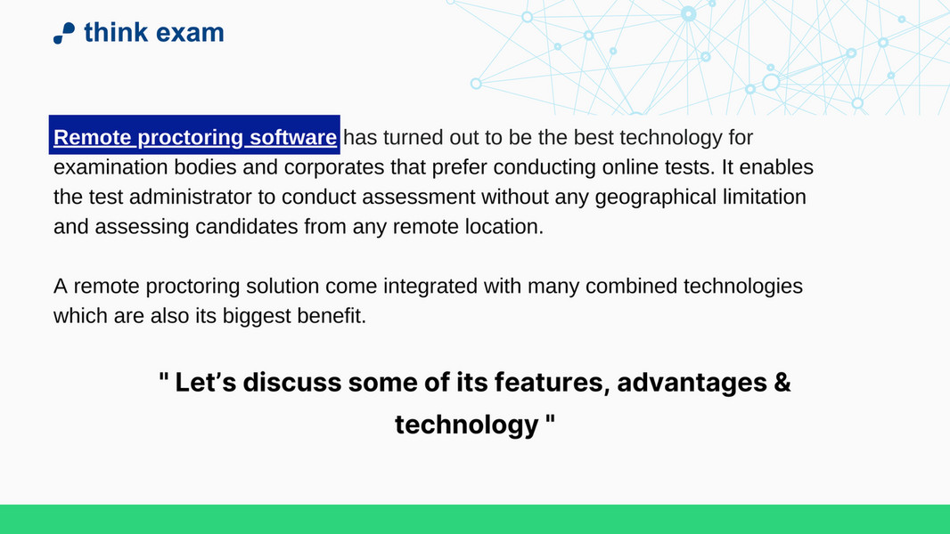 Advantages of Remote Proctoring Software - Think Exam - Page 1 ...