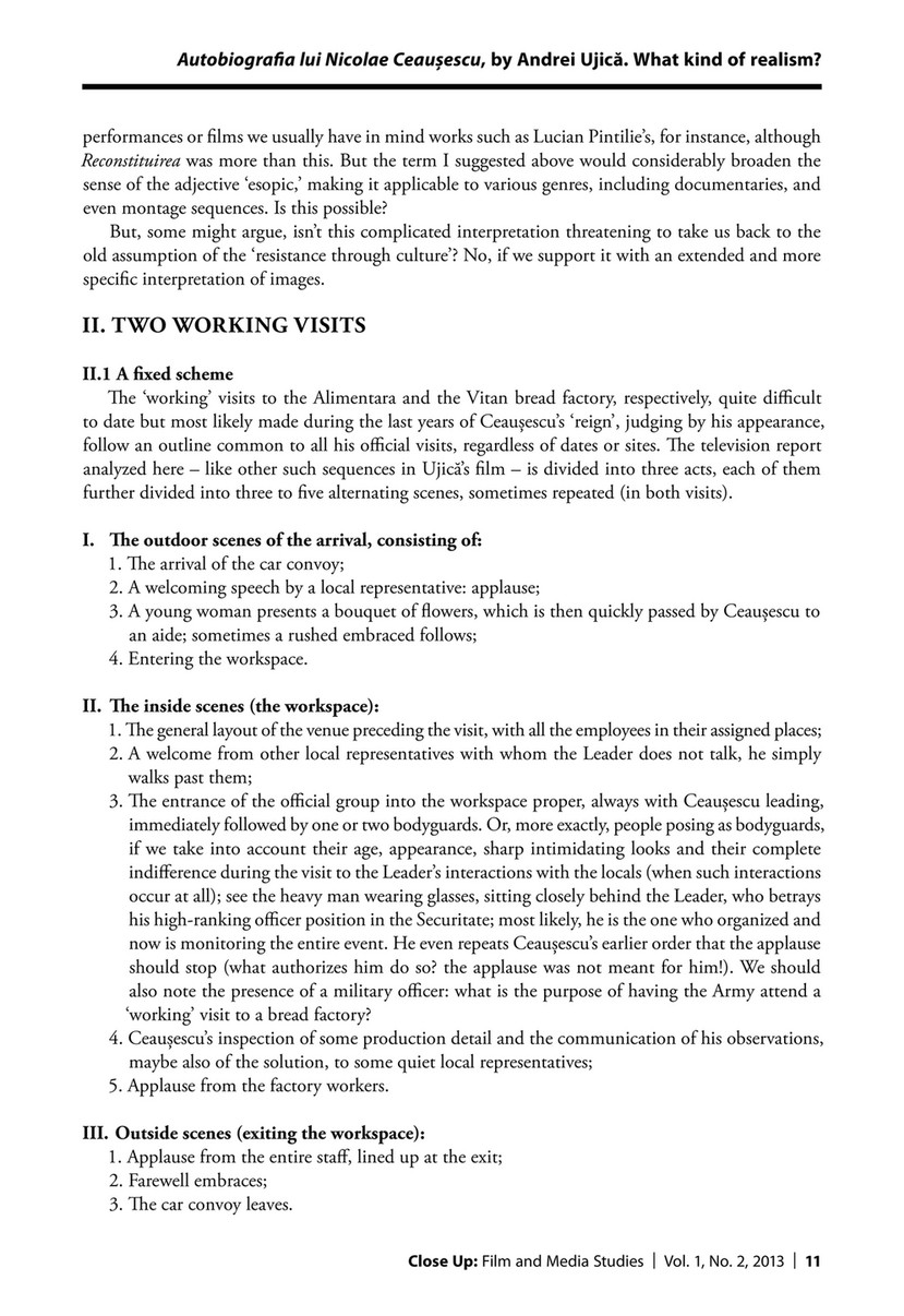 Centrul De ExcelenÈ›Äƒ In Studiul Imaginii Autobiografia Lui Nicolae Ceausescu By Andrei UjicÄƒ What Kind Of Realism Page 8 9 Created With Publitas Com
