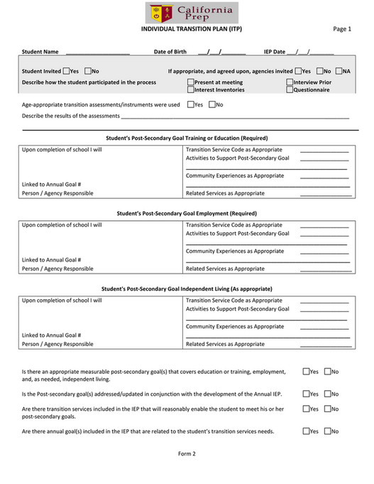 California Prep - CALPREP Blank IEP DOCS - Page 3 - Created with ...