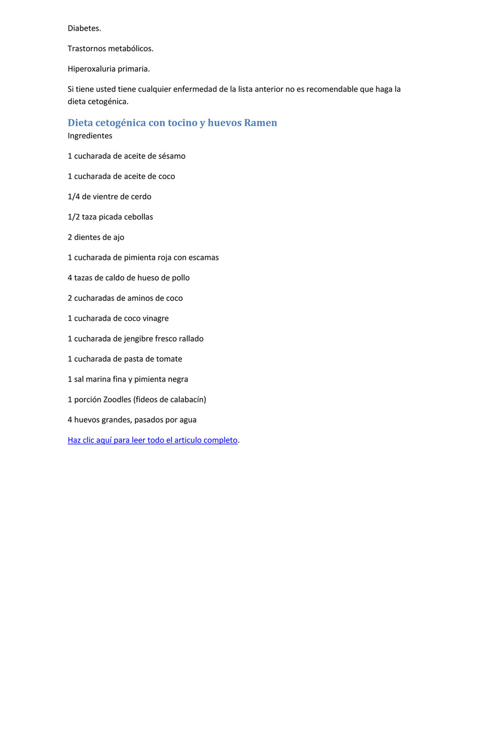 Desventajas de la dieta cetogenica pdf