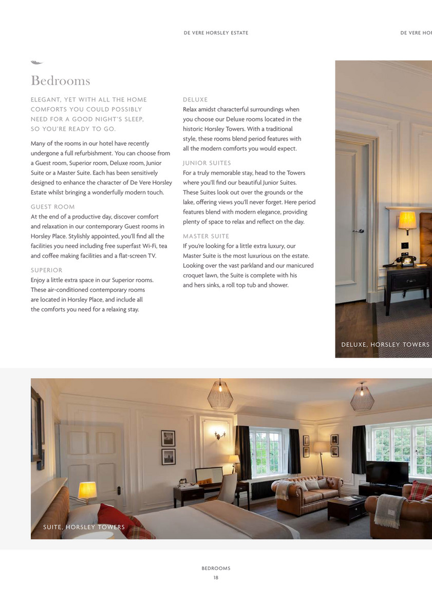 De Vere De Vere Horsley Estate Conference Brochure Page