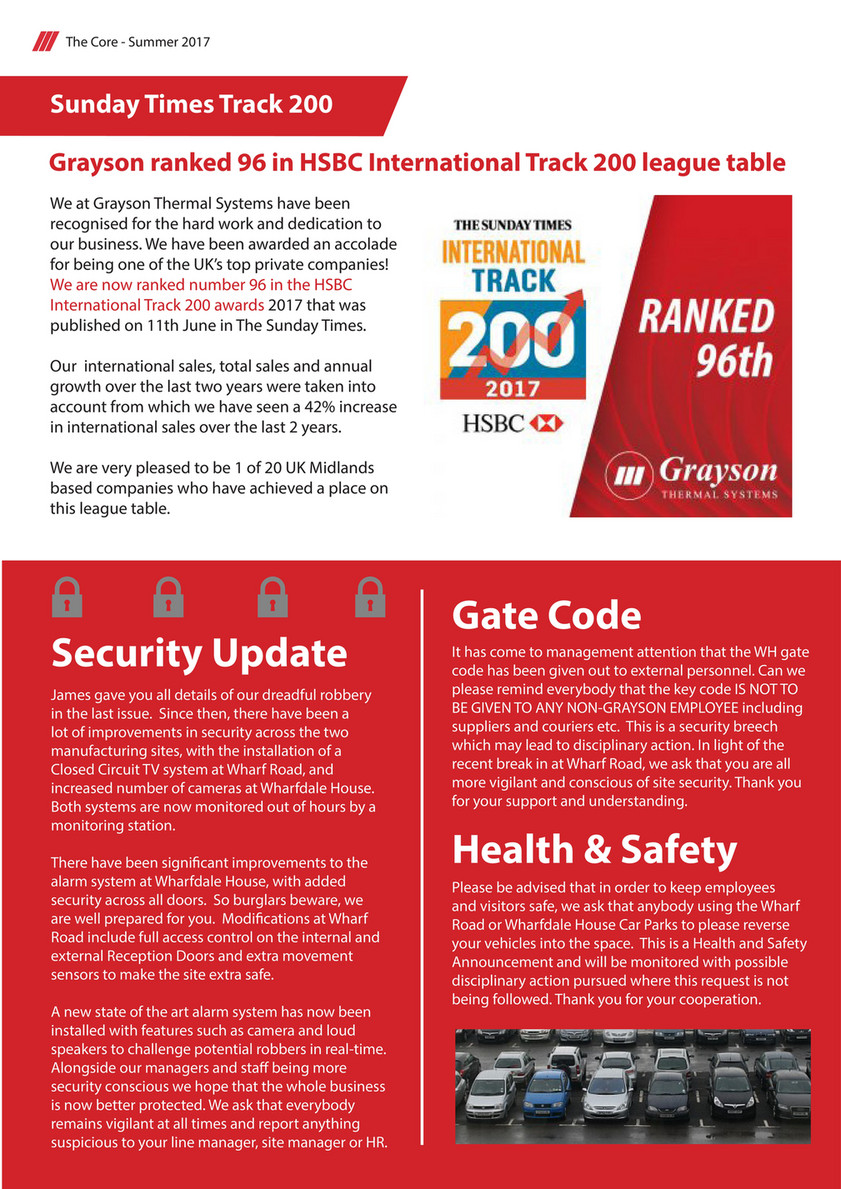 Grayson Thermal Systems The Core Summer 2017 Final Page 2 3