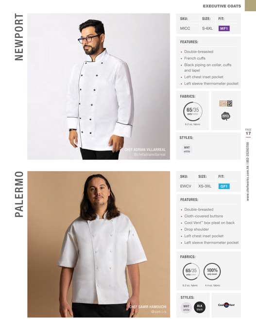 Chef Works - Chef Works Catalog 2024 - Page 16-17 - Created with ...
