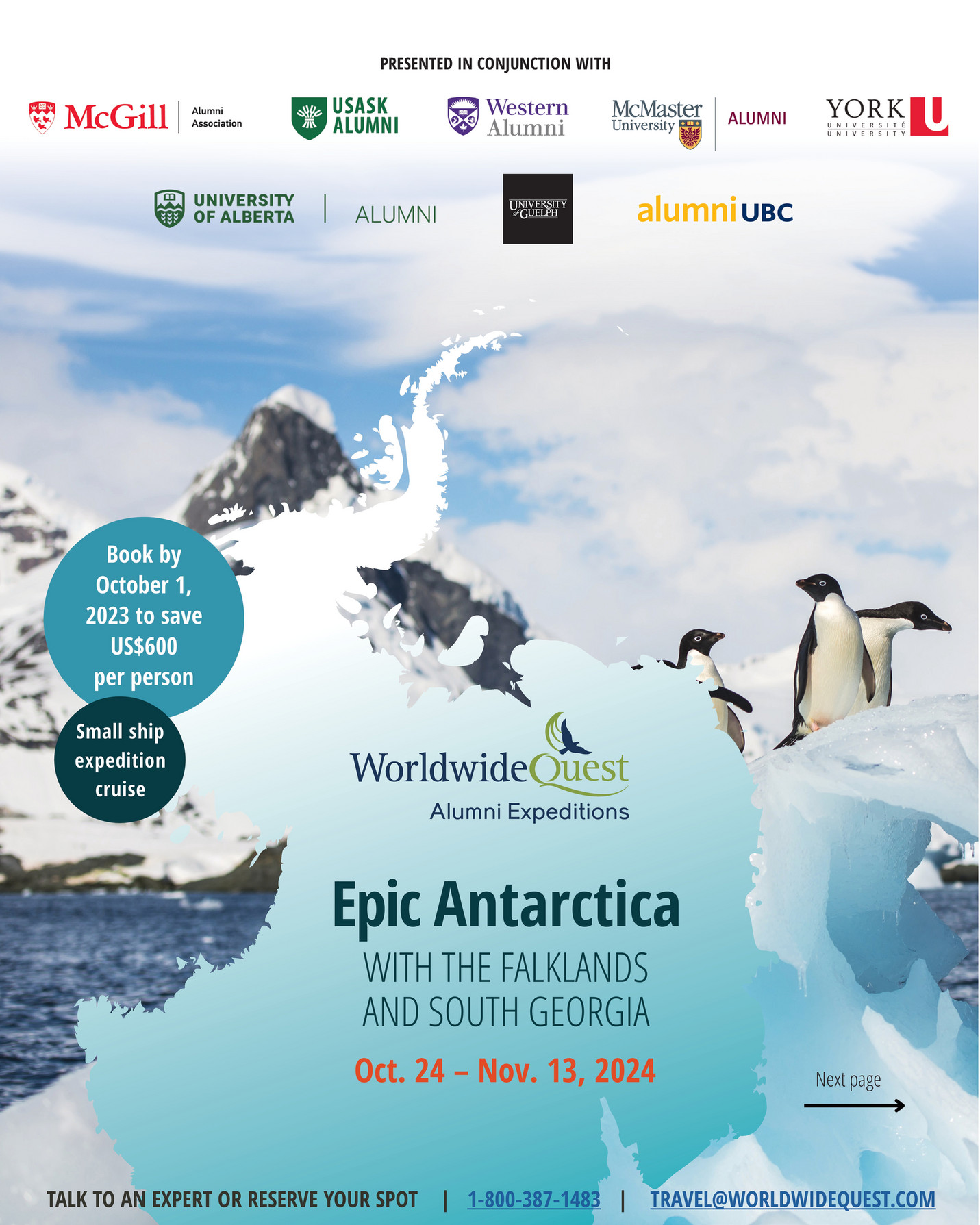 Worldwide Quest Alumni Epic Antarctica Expedition 2024 Detailed Itinerary Page 1 Created