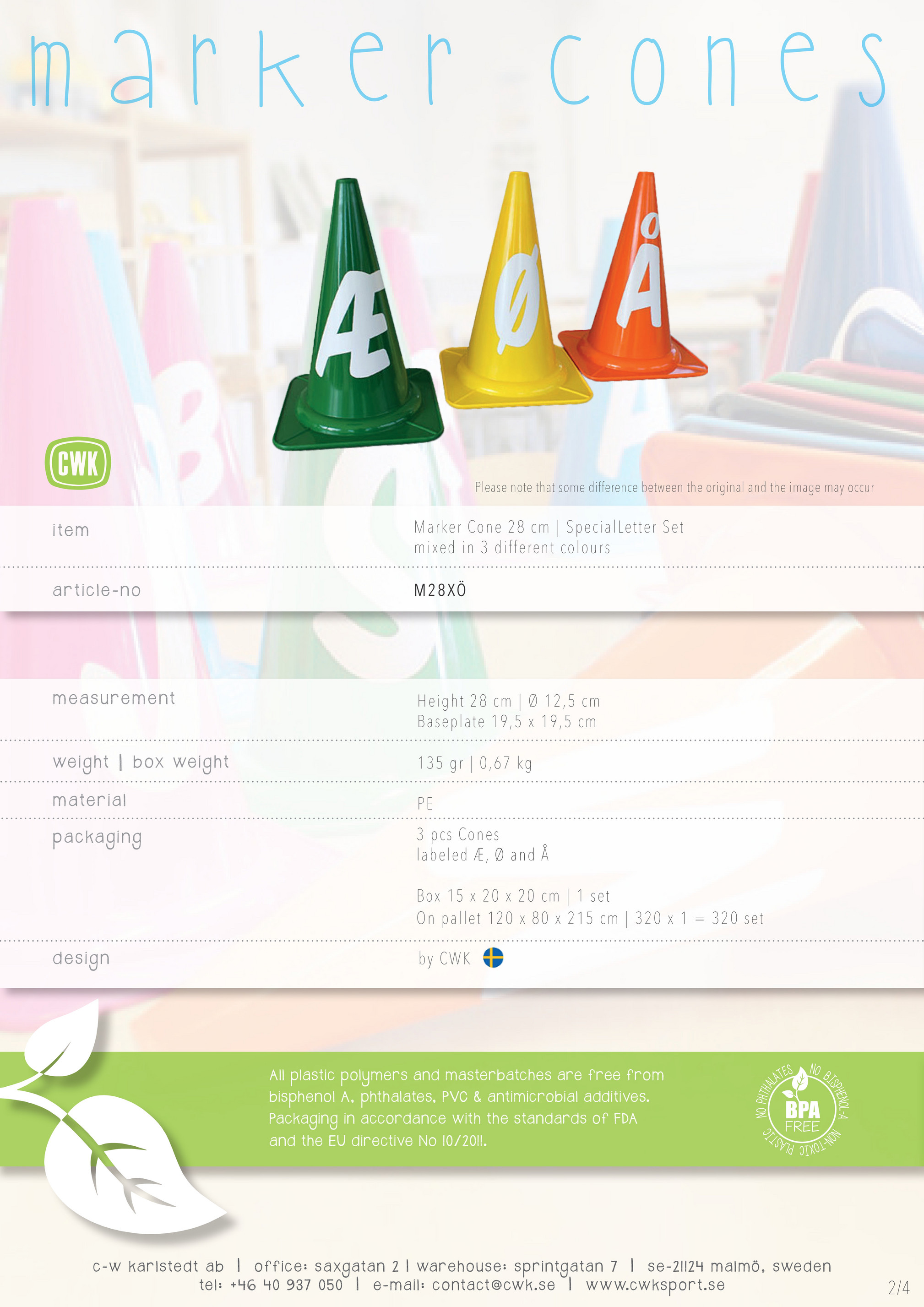 Marker Cone 28 Cm With Special Letter Page 1 Created With Publitas Com