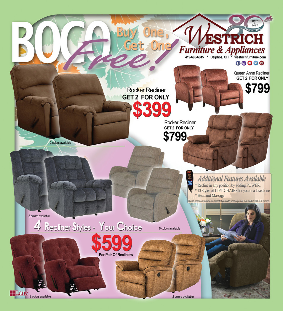 Bogo recliners outlet near me