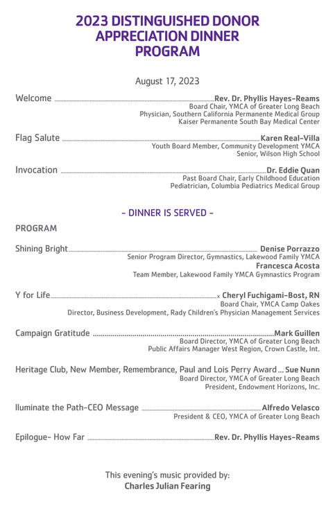 YMCA of Greater Long Beach - 2023 DONOR_DINNER_PROGRAM_ Draft_Aug9_2 ...
