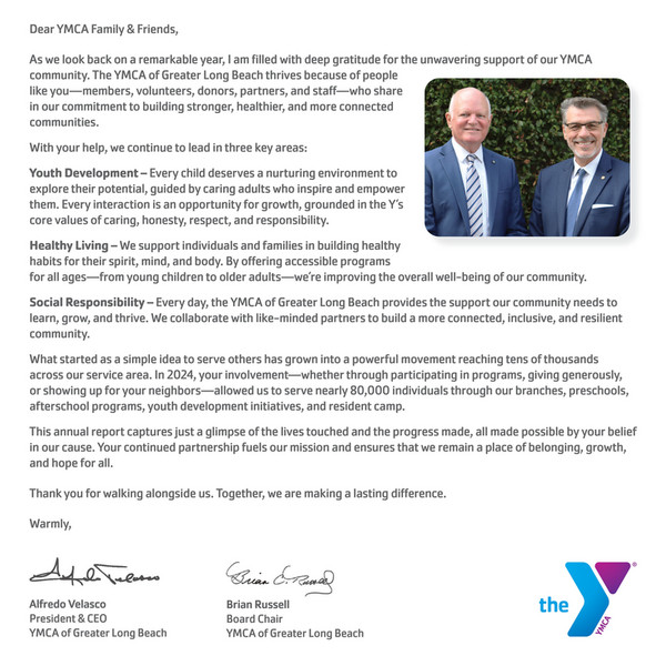 YMCA of Greater Long Beach - 2024 Annual Report - Page 2-3 - Created ...