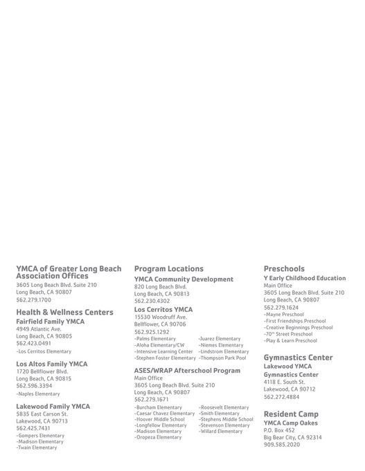 YMCA of Greater Long Beach - 2016_Annual Report - Page 1 - Created with ...