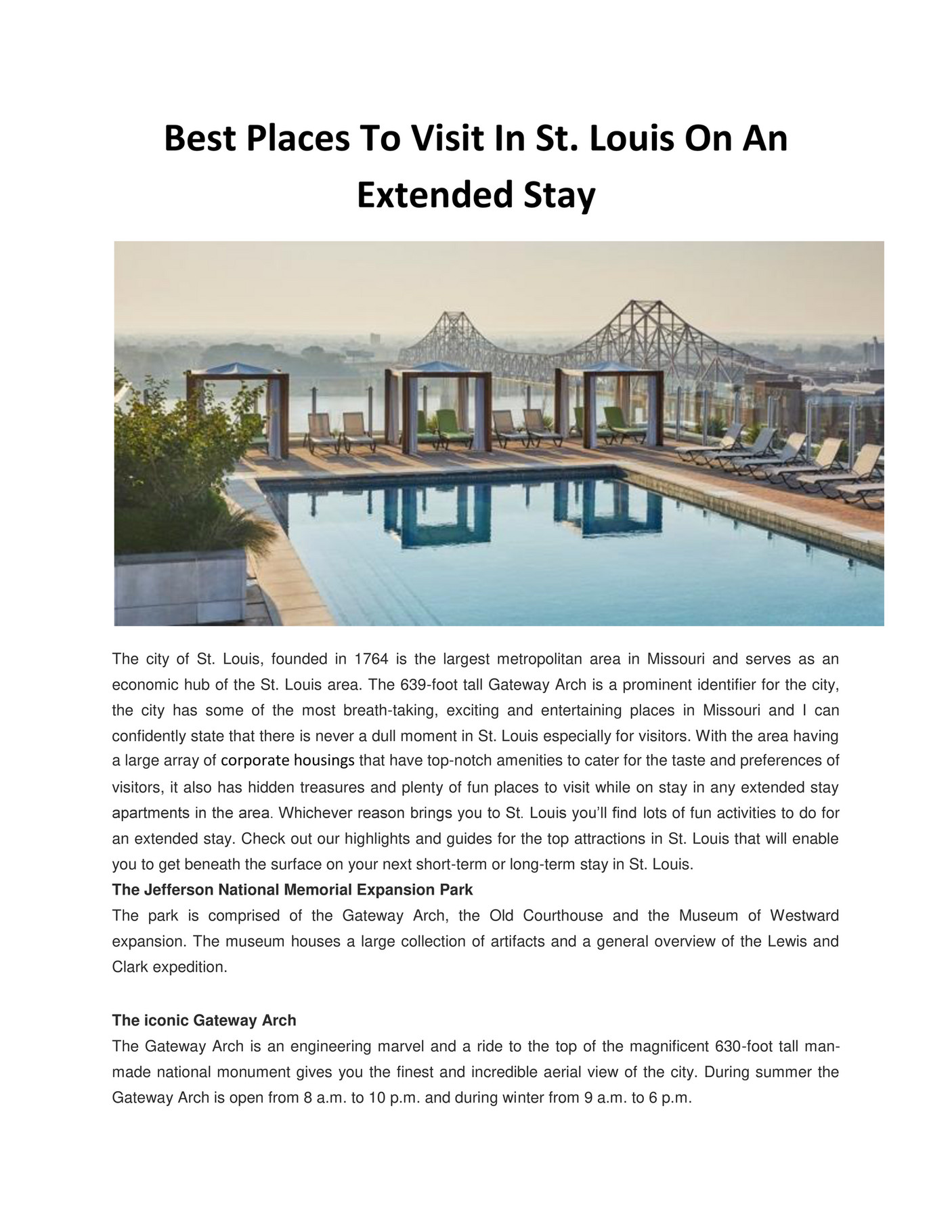 GIT Best Places To Visit In St. Louis On An Extended Stay Page 1