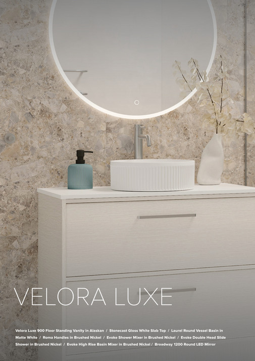 Velora Roma Newtech Bathroomware - Velora Range_Brochure_2026 - Page 12-13
