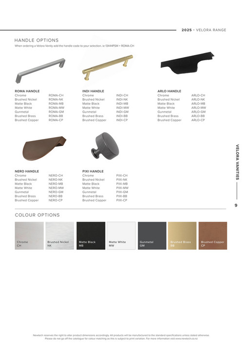 Velora Roma Newtech Bathroomware - Velora Range_Brochure_2026 - Page 6-7